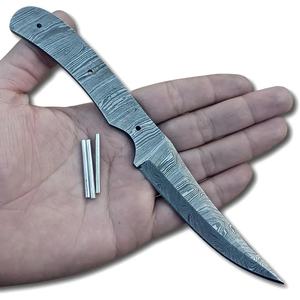 Cuchillo JEXMOO Personalizado Hecho a Mano de Acero de Damasco con Hoja en Blanco, Multifuncional, con Patrón de Gota de Lluvia, con Regalo Perfecto, Cuchillo para Uso en Exteriores - Product Image 1