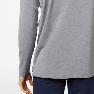 T-shirt à manches longues pour homme, coupe ample, polyester/coton, uni, style streetwear, anti-UV, toucher doux, respirant, écologique, vêtements de sport - Product Image 5