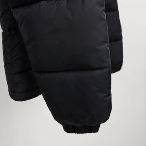 Nouvelle veste d'hiver matelassée noire en polyester sur mesure de haute qualité, fabrication OEM, vente en gros, idéale pour l'hiver - Product Image 6