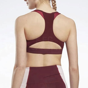 Sujetador Deportivo Simple sin Costuras con Relleno Extraíble, Tirantes Ajustables, Logotipo Frontal, Soporte Alto para Entrenamiento Físico Femenino - Product Image 6