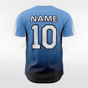 Camisetas de Béisbol para Mujer de Primera Calidad, Último Diseño, Sublimación, Rayas Blancas y Azul Cielo, Camisetas Deportivas Elegantes para Equipos - Product Image 3