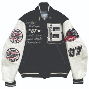 Chaqueta universitaria bordada personalizada, chaqueta de bombardero de satén personalizada, chaqueta de hombre al por mayor - Product Image 4