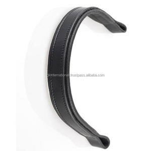 Accesorios para caballos Productos ecuestres Banda para cejas de caballo de cuero inglés negro hecha a mano en tamaños de mazorca completos y acolchado suave - Product Image 5