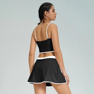 ชุดโยคะแบบเย็บปะติดสำหรับผู้หญิง2ชิ้นระบายอากาศได้ชุดออกกำลังกายบราแบบปรับได้ชุดออกกำลังกายลายพื้น - Product Image 6