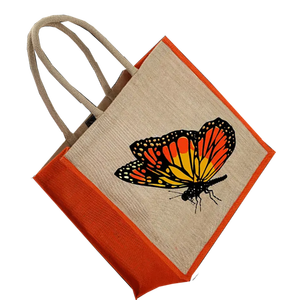 Sacs à provisions en jute avec poignée en corde fabricant en Inde Kolkata avec belle impression fabriqué en Inde Bengale occidental - Product Image 2