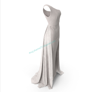 Vintage wedding dress for girls/White flower girl dress/Blush <b>pink</b> wedding dress Ivory dress for girls Champagne color dress - Product Image 1