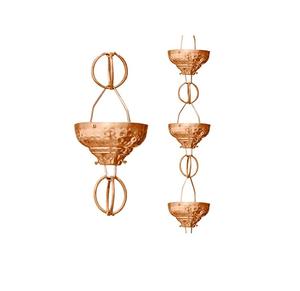 Fancy Design <b>Garden</b> Hanging Copper Rain Chain High Quality Handmade Design <b>Garden</b> Hanging Rain Chain Wholesale Exporter - Product Image 3