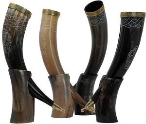 Soporte para Cuerno Vikingo de Alta Calidad, Ecológico y Natural, Pulido, Estilo Antiguo, Precio de Mercado Confiable, Decoración Navideña para el Hogar - Product Image 4