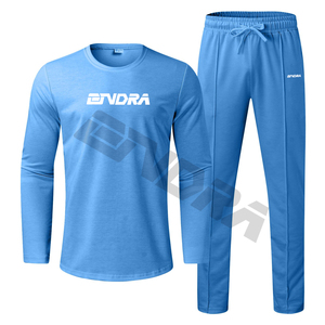 Conjunto de Sudadera con capucha de entrenamiento de moda para hombre, pantalón, ropa deportiva cálida, chándal para invierno, chándales para hombre - Product Image 1