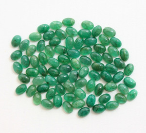 Alta calidad genuina Zambia esmeraldas verdes cabujones ovalados sueltos venta joyería grado esmeraldas verdes esmeraldas naturales - Product Image 4