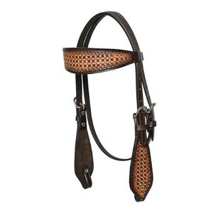Headstall de cheval occidental de qualité supérieure et collier de poitrine ensemble de tack en cuir véritable cheval confortable - Product Image 2
