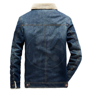 Made In High Quality <b>Jeans</b> Winter <b>Jacket</b> Solid Color Casual <b>Jeans</b> <b>Jacket</b> Covered Button <b>Men</b> <b>Jeans</b> <b>Jacket</b> - Product Image 2