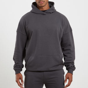 เสื้อฮู้ดดี้ผ้าฝ้ายฟลีซ 100% แบบยูนิเซ็กซ์ สั่งทำได้ เนื้อผ้าหนา ทรงหลวม ไหล่ตก ปักโลโก้ได้ ผ้าเฟรนช์เทอร์รี่ เสื้อฮู้ดดี้เปล่า - Product Image 4