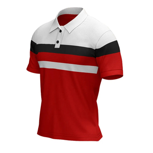 เสื้อโปโลผู้ชายแบบสั่งทำแขนสั้นแห้งเร็วมีสีตามสั่ง - Product Image 1