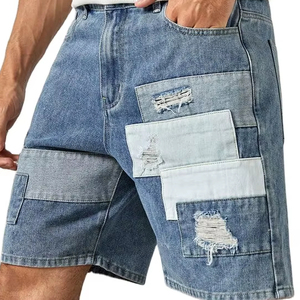 Pantalones cortos de mezclilla para hombre para apariencia informal para festivales Las mejores formas de estilizar para Otoño e Invierno 2025 - Product Image 2