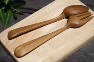 Cuillères en bois artisanales pour la cuisine, le service, le brassage, le mélange et la préparation des aliments, fabriquées en bois de qualité supérieure - Product Image 3