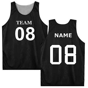 Sport Youth Lacrosse Reversible Pinnie Lacrosse Jersey Sublimation Double Layer Reversible Basketball Jersey - Product Image 4