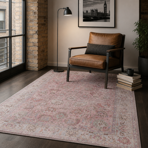 Netline Home Homestead Patina Mid Grey Vintage Washable <b>Rug</b> - Product Image 2