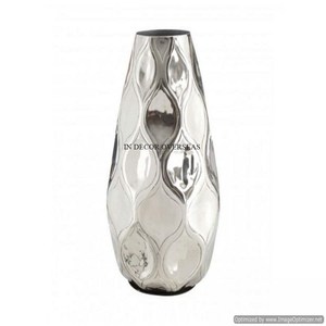 Fourniture directe d'usine de fleurs Designer Look élégant argent brillant poli Top qualité métal fait centre de table Vase à fleurs - Product Image 6