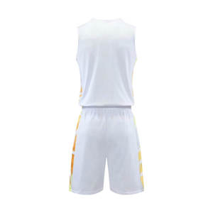 ชุดเครื่องแบบบาสเก็ตบอลแบบใส่กลับด้านได้น้ำหนักเบาระบายอากาศได้ดีเสื้อเจอร์ซีย์ฝึกซ้อมสำหรับเยาวชนพลัสไซส์รวม-สูง - Product Image 5