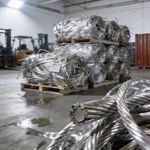 Chatarra de Alambre de Aluminio 6063 de Alta Recuperación de Metal, Limpias y Brillantes en Pacas para Recicladores, Fundiciones y Fabricantes - Product Image 3