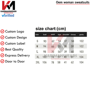 Survêtements 2 pièces décontractés pour femmes printemps automne avec fermeture éclair sweats à col montant tenues de mode vêtements de sport coupe ample - Product Image 5