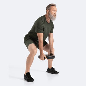 กางเกงยิมขาสั้นผู้ชายแบบแห้งเร็ว5นิ้ว90% โพลีเอสเตอร์10% สแปนเด็กซ์การฝึกวิ่ง6XL แบบทึบมีกระเป๋าขนาด - Product Image 3