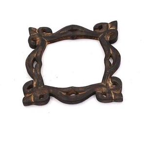 Vente chaude Bois Rideau Attache arrière Bois d'acacia avec design imprimé blanc à la main Rideau en bois embrasse anneau - Product Image 5