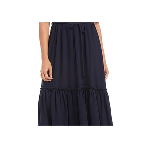 Abito da Cocktail Blu Karen Kane da Donna, Modello Midi Svasato con Fiocco Asimmetrico, Stile Empire Bodycon per Feste Estive e Invernali, Stampa Unica - Product Image 3