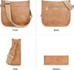 Bolsos de mano de piel auténtica al por mayor, bolsos de mano personalizados a la moda para mujer, monedero cruzado, monederos elegantes para mujer y más OEM - Product Image 4