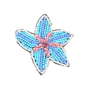 Elegante pendiente bordado de corazón lindo con cuentas hechas a mano con apariencia de lujo de semilla con atractivo de moda para niña - Product Image 3