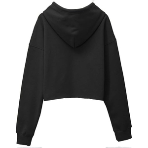 Sudadera con capucha corta de invierno para mujer con estilo 2025 | OEM logotipo personalizado 100% algodón polar Streetwear pulóver ropa deportiva a granel al por mayor - Product Image 2