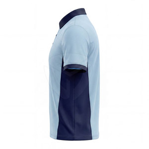 Polo extensible de performance pour hommes, conçu pour une mobilité maximale pendant l'entraînement en salle, la course à pied et les activités sportives. - Product Image 6
