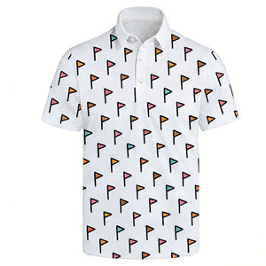 Camisa de Golf de Corte Atlético, Rendimiento Deportivo, Impresión por Sublimación Suave, Polo de Golf Elástico en 4 Direcciones para Hombre con MOQ Bajo - Product Image 2