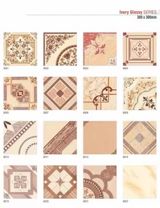 Vistaar Brand Latest Ordinary Inkjet <b>Printed</b> Design Glossy Rectified Rustic Surface Glazed Ceramic Floor Tiles 12x12 300x300mm - Product Image 3