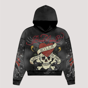 2025 Wholesale Pullover Gym Fitness 350 GSM Fleece 100% Cotton High Quality Plus Size Hoodies Men Custom Logo Embroidery Hoodies - Product Image 3