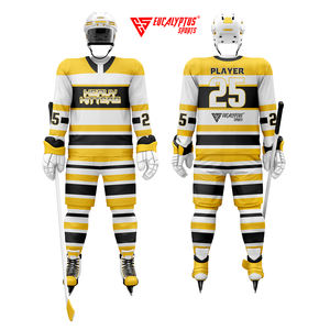 Maillots de hockey sur glace respirants personnalisés |   Concevez vos propres uniformes d'équipe professionnels, couleurs et logo personnalisés |   Impression par sublimation 100% - Product Image 3