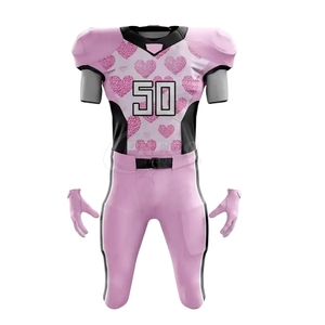 Ensemble d'uniformes de football américain respirants sur mesure, grandes tailles, pour l'entraînement estival et les jours de match, avec service OEM - Product Image 1