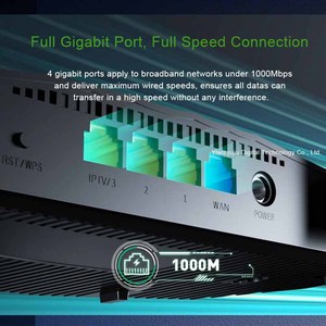 Enrutador <span class=keywords><strong>WiFi</strong></span> inteligente Tenda AX1500 5G Gigabit <span class=keywords><strong>Internet</strong></span> inalámbrico de doble banda con antenas de alta ganancia de 4 y 6dBi 3 puertos <span class=keywords><strong>LAN</strong></span> Gigabit - Product Image 3