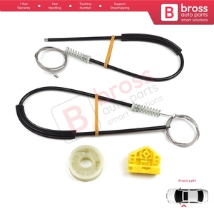 BWR5107 Kit de reparación de regulador de ventana puerta izquierda para Master MK3 Vauxhall Movano B NV400 X62 Interstar 807210008R Bross Auto Parts - Product Image 6