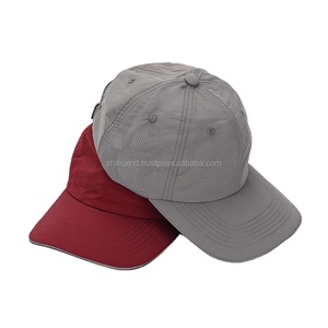 Men Women Summer 100% Polyester Denim 6-Panel Adjustable Reflective Strips Perforated Soft Unconstructed Quick-Drying Outdoor - Product Image 4