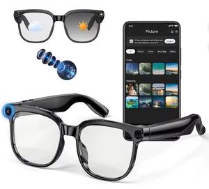 แว่นตาอัจฉริยะ RON New MT5 ULTRA Meta Style AI พร้อมกล้อง 8MP  พร้อมเคสชาร์จ  WiFi6  รองรับการโทรผ่านบลูทูธ  แปลภาษาด้วย AI  ควบคุมด้วยเสียง - Product Image 1