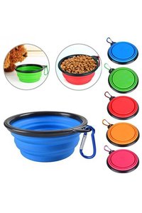 Tazón Portátil Plegable de Plástico de Alta Calidad para Comida y Agua para Perros y Gatos, con Gancho para Colgar, Capacidad de 0-1L, Práctico para el Hogar y Viajes - Product Image 3