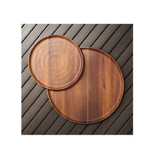 Plat de service en bois polyvalent et écologique pour les collations et les repas Présentation artistique des aliments pour la maison et l'hôtel - Product Image 4