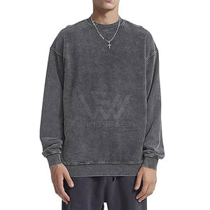 Bas quantité minimale de commande Premium Basics Acid Wash Sweat Nouveau design Meilleure vente Hommes Acid Wash Sweat - Product Image 4