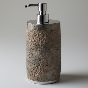 Distributeur de savon en métal de luxe avec un design écologique et durable, style moderne, fonctionnement fluide, finition haut de gamme pour les lavabos - Product Image 1