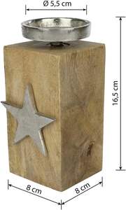 Fabricant de confiance, design tendance, vente chaude, meilleure qualité, bougeoir étoile, taille et design personnalisés - Product Image 4