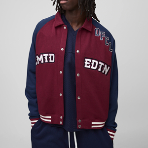 Vestes pour hommes Veste pour hommes Veste de baseball universitaire personnalisée Corps en laine Manches en cuir Haute qualité Letterman Bomber College - Product Image 4