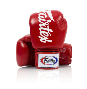 Gants de boxe en cuir Fairtex de qualité supérieure avec fermeture à boucle et crochet, personnalisables, tailles 8oz, 10oz, 12oz, 14oz, 16oz, sports de plein air - Product Image 1