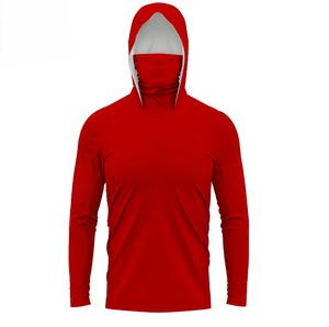 Sweat à capuche de pêche à manches longues pour homme, 100 % polyester, haute performance, séchage rapide, respirant, UPF 50, logo personnalisé, personnalisable - Product Image 1